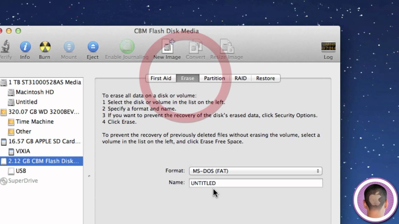 format a usb drive for a pc from a mac